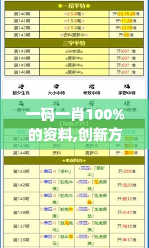 一码一肖100%的资料,创新方案解析_XR18.847