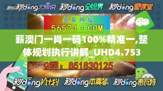 薪澳门一肖一码100%精准一,整体规划执行讲解_UHD4.753