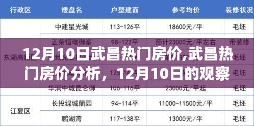 武昌热门房价动态，最新观察与深度分析（12月10日）