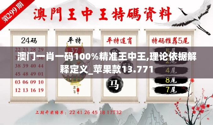 澳门一肖一码100%精准王中王,理论依据解释定义_苹果款13.771