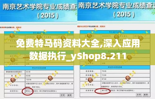 免费特马码资料大全,深入应用数据执行_yShop8.211