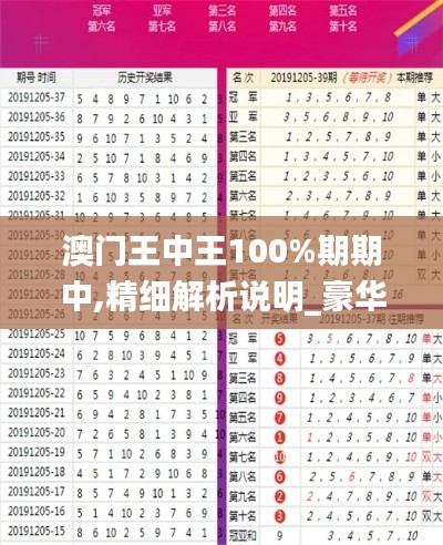 澳门王中王100%期期中,精细解析说明_豪华款4.938