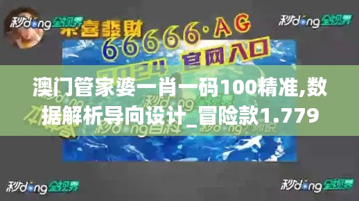 澳门管家婆一肖一码100精准,数据解析导向设计_冒险款1.779