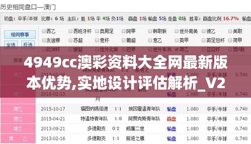 4949cc澳彩资料大全网最新版本优势,实地设计评估解析_V24.646