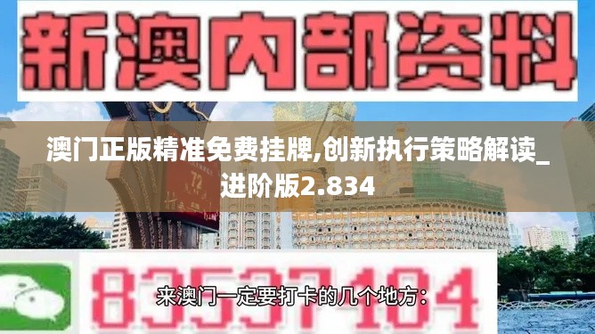 澳门正版精准免费挂牌,创新执行策略解读_进阶版2.834
