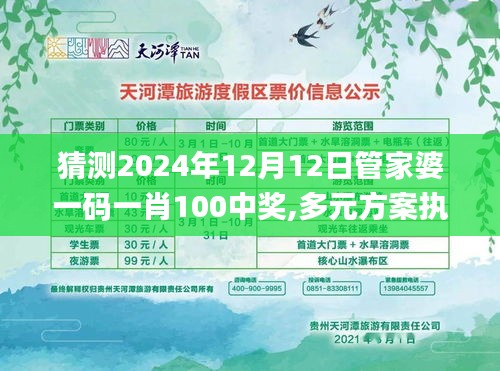 猜测2024年12月12日管家婆一码一肖100中奖,多元方案执行策略_XR8.247