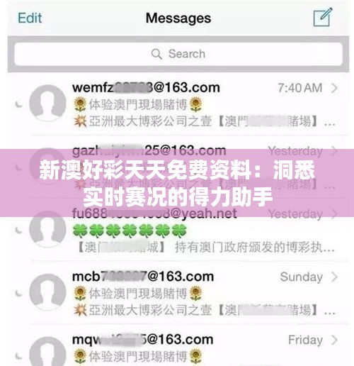 新澳好彩天天免费资料：洞悉实时赛况的得力助手