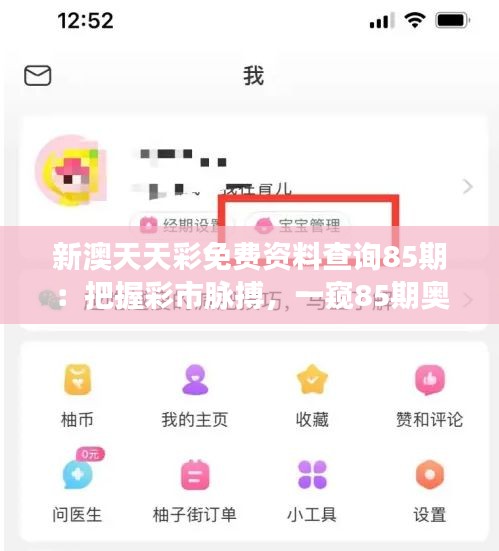 新澳天天彩免费资料查询85期：把握彩市脉搏，一窥85期奥秘