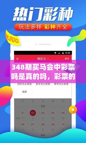 348期买马会中彩票吗是真的吗，彩票的真实性浅析