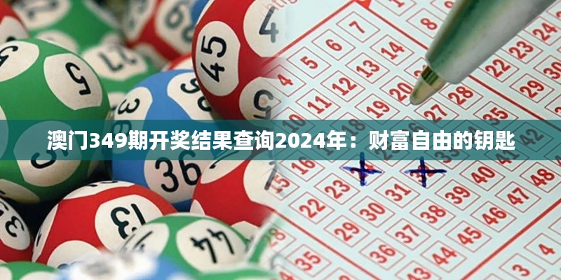 澳门349期开奖结果查询2024年：财富自由的钥匙