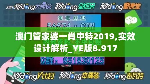 澳门管家婆一肖中特2019,实效设计解析_YE版8.917