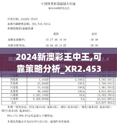 2024新澳彩王中王,可靠策略分析_XR2.453