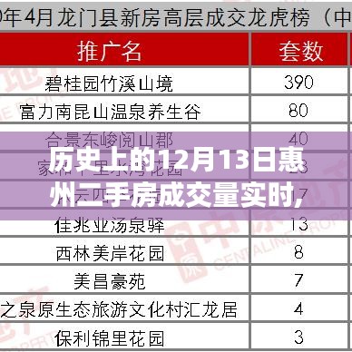 历史上的12月13日惠州二手房成交量深度解析，实时数据、特性体验、竞品对比及用户洞察