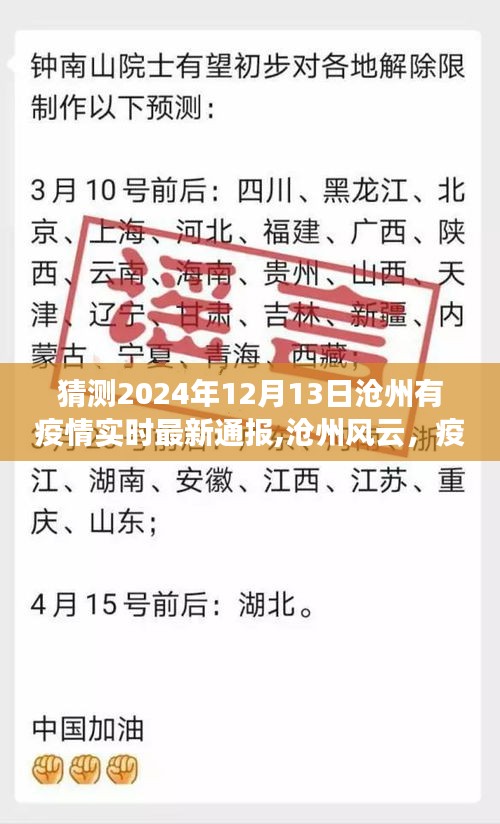 沧州疫情风云变幻，最新实时通报与温情纽带下的日常故事