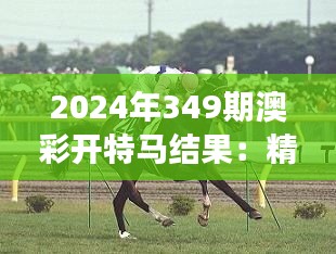 2024年349期澳彩开特马结果：精准预测，专家眼中的冷门赛马