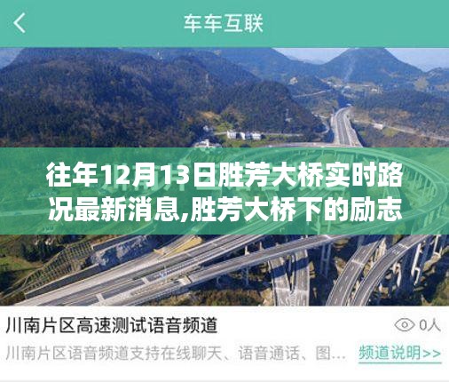 胜芳大桥下的励志之路，实时路况更新与力量展现