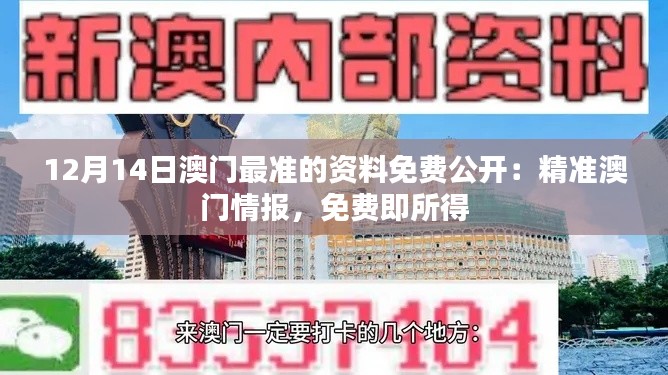12月14日澳门最准的资料免费公开：精准澳门情报，免费即所得