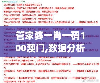管家婆一肖一码100澳门,数据分析说明_C版8.254