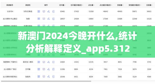 新澳门2024今晚开什么,统计分析解释定义_app5.312