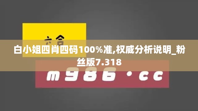 白小姐四肖四码100%准,权威分析说明_粉丝版7.318