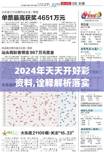 2024年天天开好彩资料,诠释解析落实_影像版5.735