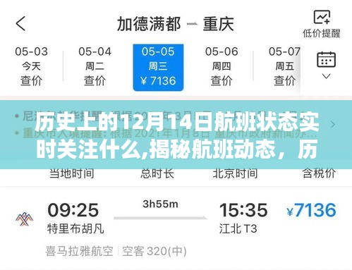 揭秘历史十二月十四日航班动态，实时关注航班状态，探寻航班历史轨迹