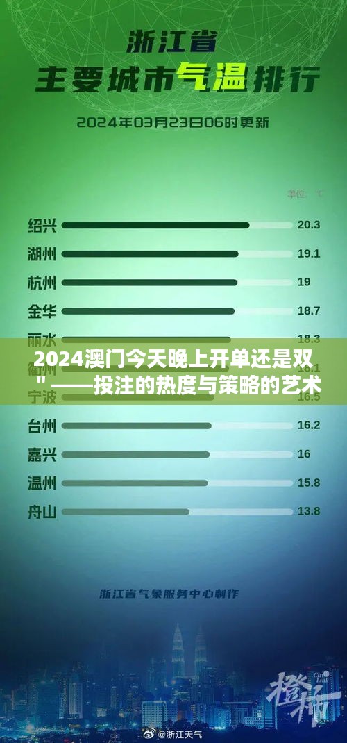 2024澳门今天晚上开单还是双＂——投注的热度与策略的艺术