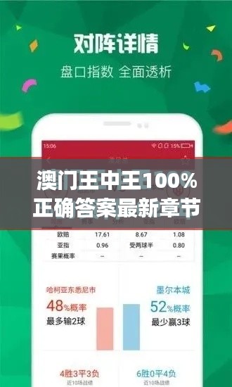 澳门王中王100%正确答案最新章节：揭秘赌城背后的智慧与策略
