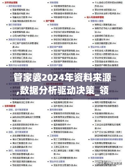 管家婆2024年资料来源,数据分析驱动决策_领航款6.799