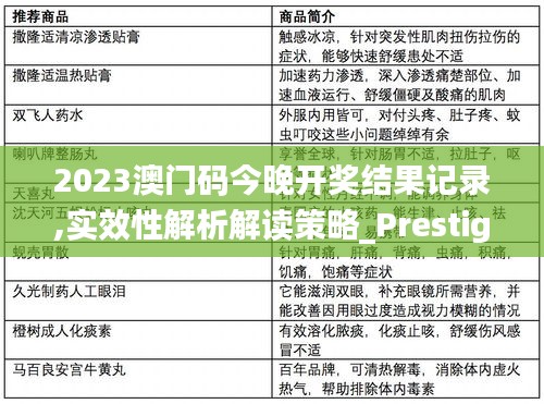 2023澳门码今晚开奖结果记录,实效性解析解读策略_Prestige6.115