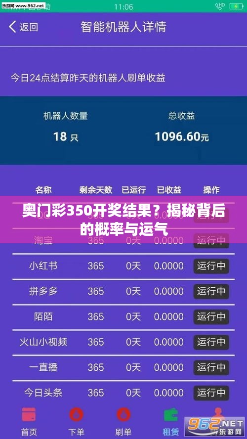 奥门彩350开奖结果？揭秘背后的概率与运气