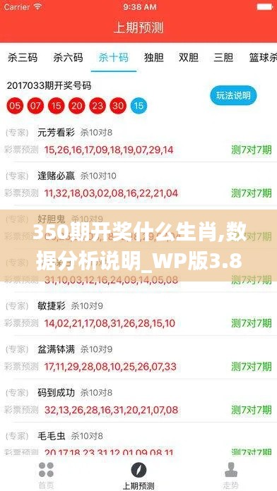 350期开奖什么生肖,数据分析说明_WP版3.880