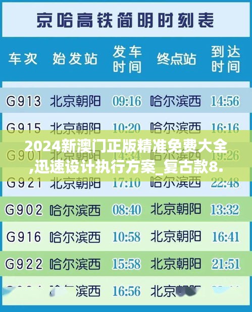 2024新澳门正版精准免费大全,迅速设计执行方案_复古款8.194