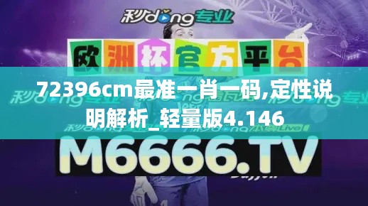 72396cm最准一肖一码,定性说明解析_轻量版4.146