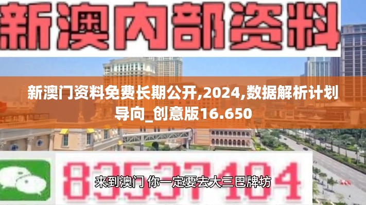 新澳门资料免费长期公开,2024,数据解析计划导向_创意版16.650