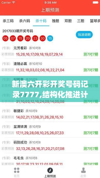 新澳六开彩开奖号码记录7777,结构化推进计划评估_Pixel110.629