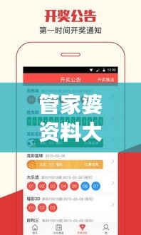 管家婆资料大全：高效家庭理财的秘籍
