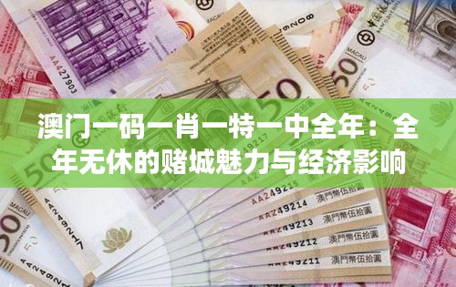 澳门一码一肖一特一中全年：全年无休的赌城魅力与经济影响