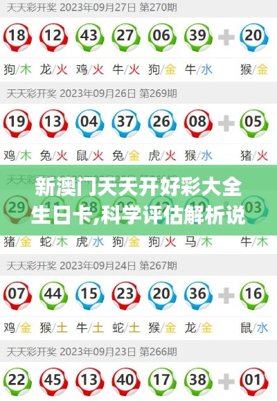 新澳门天天开好彩大全生日卡,科学评估解析说明_Gold6.535