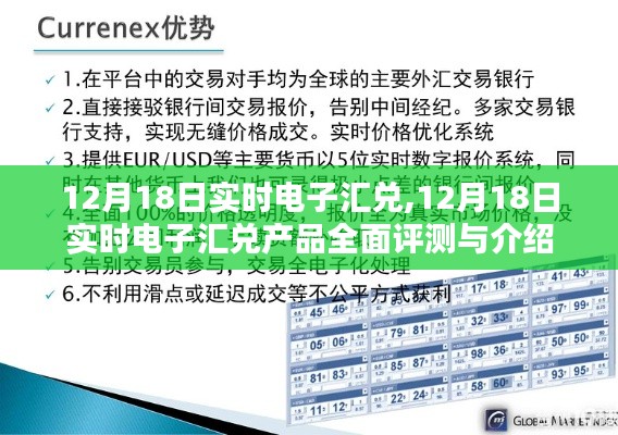 12月18日实时电子汇兑产品全面介绍与评测，打造高效金融交易体验