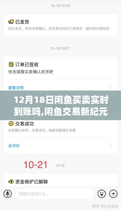 闲鱼交易新纪元揭秘，十二月十八日实时到账背后的故事