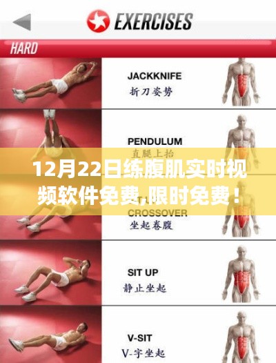 限时免费腹肌锻炼实时视频软件，带你开启腹肌养成之旅！