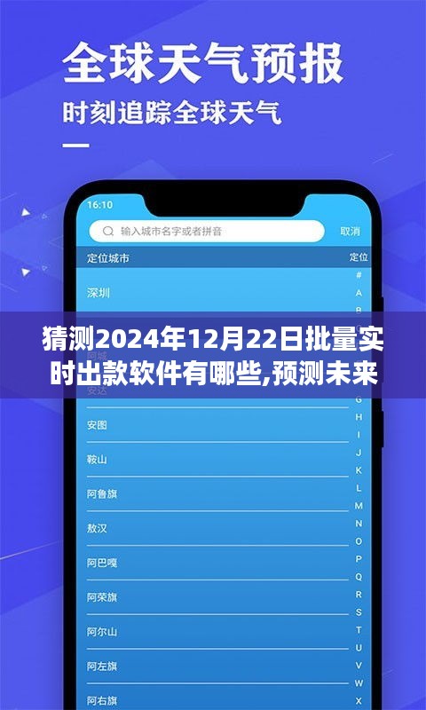 2024年批量实时出款软件展望，未来趋势与软件预测