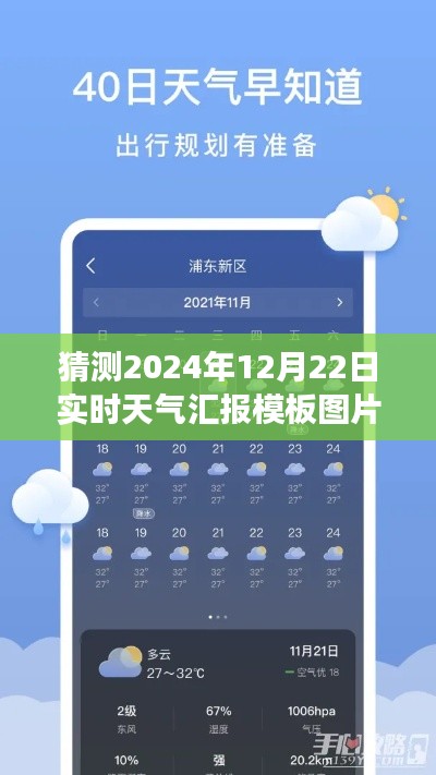 气象新纪元，预测未来晴朗天空，学习变化迎接2024年实时天气汇报模板图片