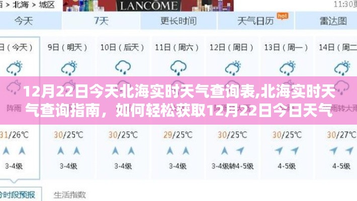 北海实时天气查询指南，轻松获取12月22日今日天气信息表