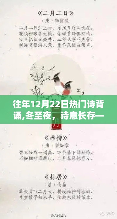 冬至夜经典诗篇的魅力，回望十二月二十二日诗意长存