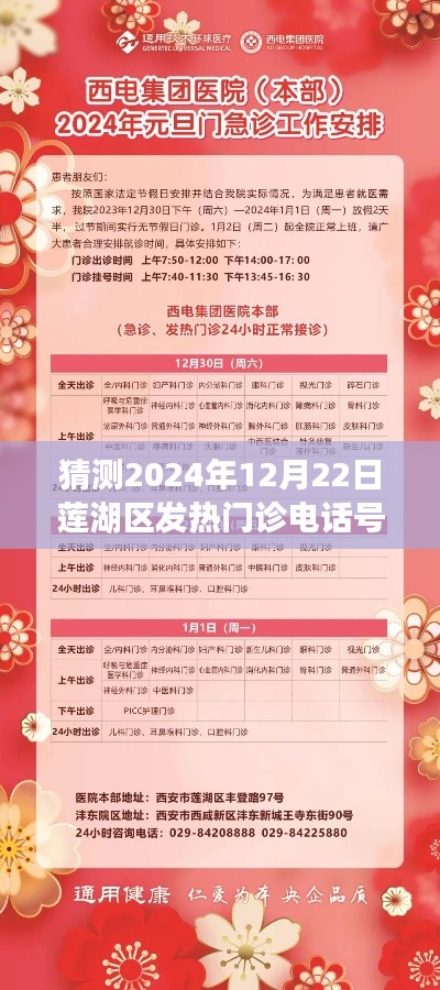 莲湖区发热门诊电话号码猜想与预测，回望过去，前瞻未来（2024年12月22日版）