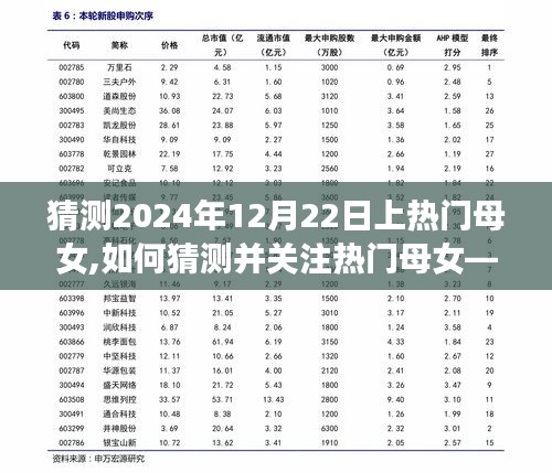 如何预测并关注热门母女，以2024年12月22日为例的详细步骤指南（适用于初学者与进阶用户）