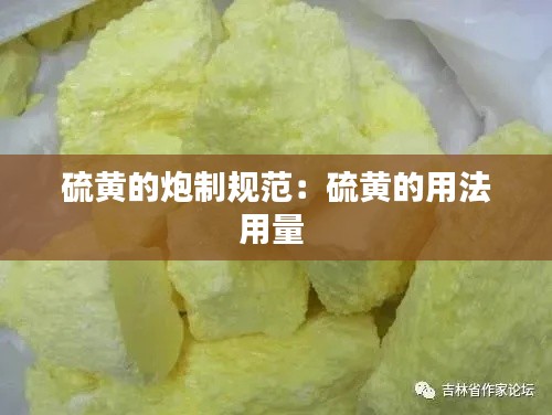 硫黄的炮制规范：硫黄的用法用量 
