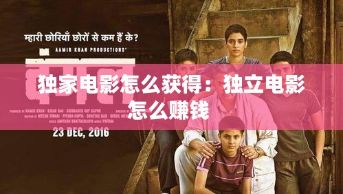 独家电影怎么获得：独立电影怎么赚钱 